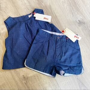 cnd Barcelona Shorts Tank Matching Set Size 6